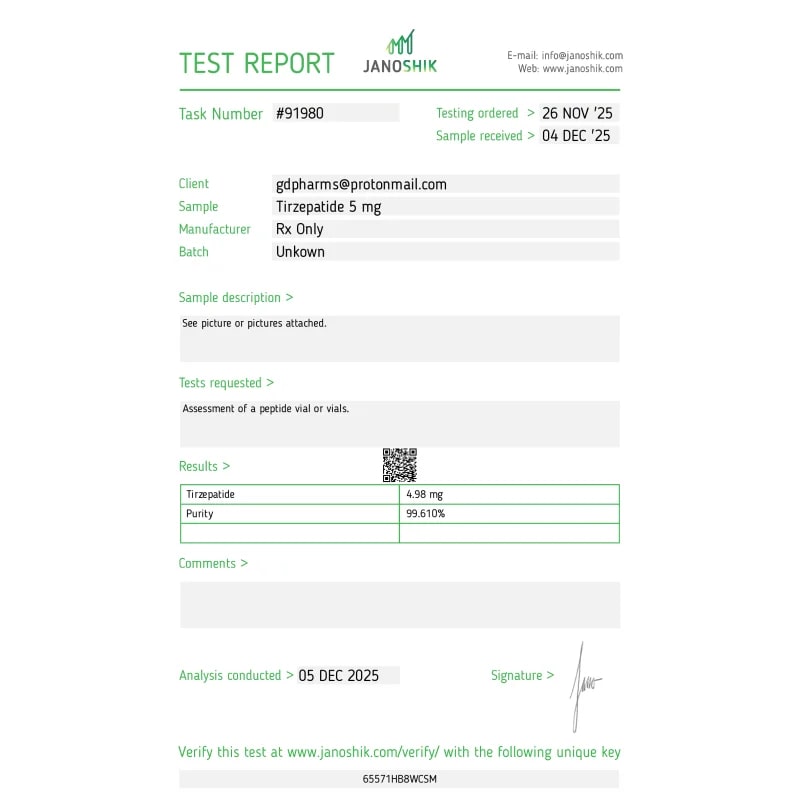 Tirzepatide 5 mg – Golden Dragon